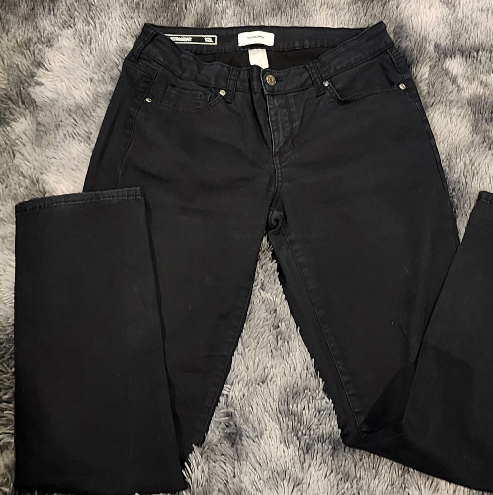 Sonoma Black Straight Leg Jeans